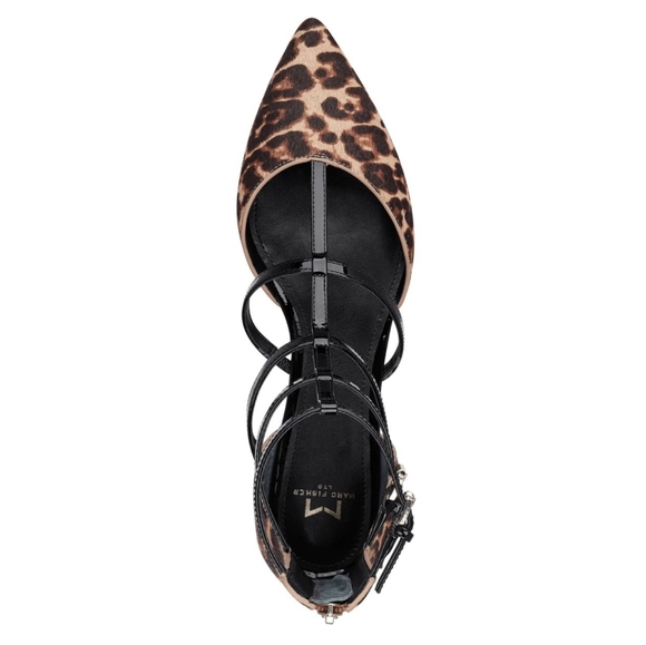 Sassy Strappy Marc Fisher Ltd Animal Print Flats - Picture 4 of 8